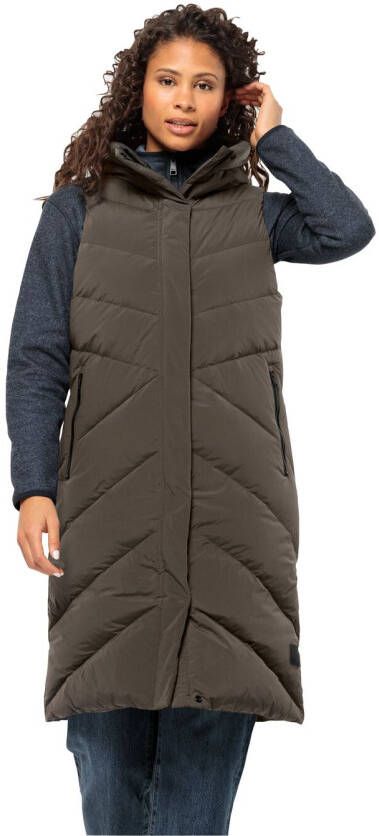 Jack Wolfskin Marienplatz Vest Women RDS Donzen bodywarmer Dames XL cold coffee cold coffee - Foto 4