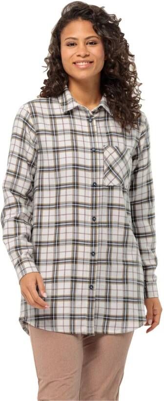 Jack Wolfskin Morgenluft Shirt Women Wandelblouse Dames M cotton white 41 cotton white 41
