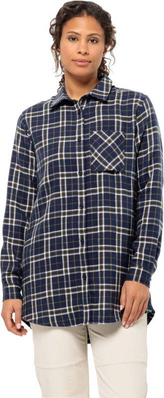 Jack Wolfskin Morgenluft Shirt Women Wandelblouse Dames XXL night blue 41 night blue 41