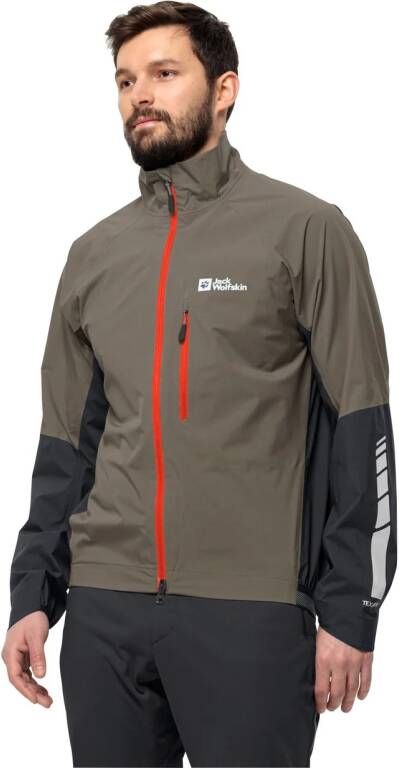 Jack Wolfskin Morobbia 2.5L Jacket Men Fiets-regenjack Heren S cold coffee cold coffee