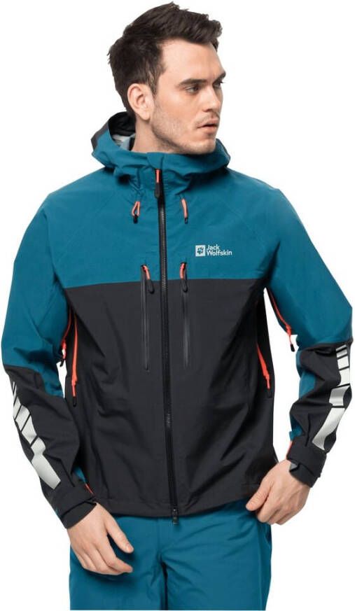 Jack Wolfskin Morobbia 3L Jacket Men Regenjack Heren XXL blue coral blue coral