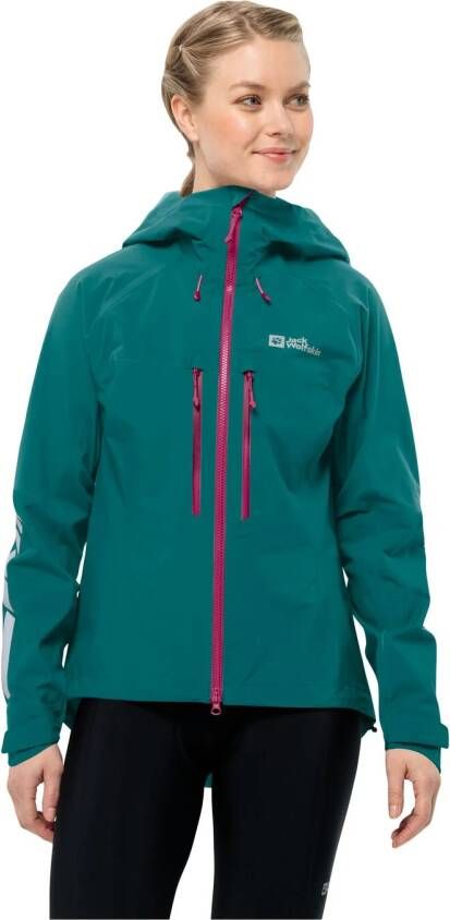 Jack Wolfskin Morobbia 3L Jacket Women Hardshell fiets-regenjack Dames XL sea green sea green