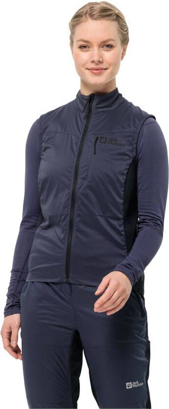 Jack Wolfskin Morobbia Alpha Vest Women Zeer goed ademende fietsbodywarmer Dames L graphite