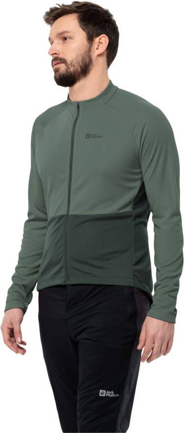 Jack Wolfskin Morobbia FZ L S Men Functioneel fietsjack Heren XXL hedge green Hedge Green