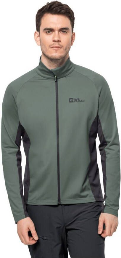Jack Wolfskin Morobbia FZ Men Fleece jack Heren S groen hedge green
