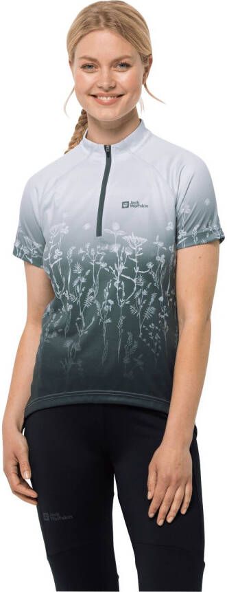 Jack Wolfskin Morobbia HZ Print T-Shirt Women Fietstricot Dames L white cloud all over white cloud all over