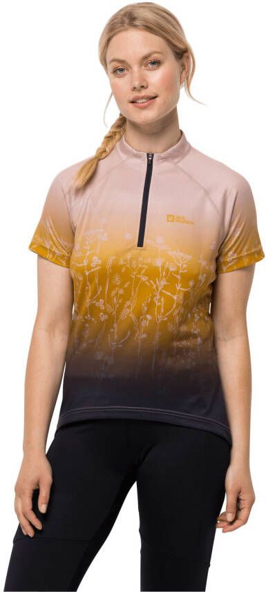 Jack Wolfskin Morobbia HZ Print T-Shirt Women Fietstricot Dames XXL rose smoke 51 rose smoke 51