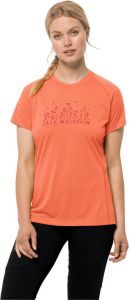 Jack Wolfskin Morobbia Vent Support System T-Shirt Women Functioneel shirt Dames L rood guave