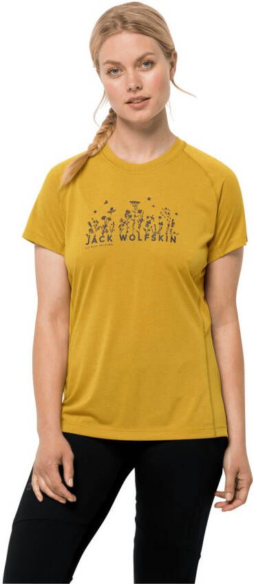 Jack Wolfskin Morobbia Vent Support System T-Shirt Women Functioneel shirt Dames M golden spice golden spice