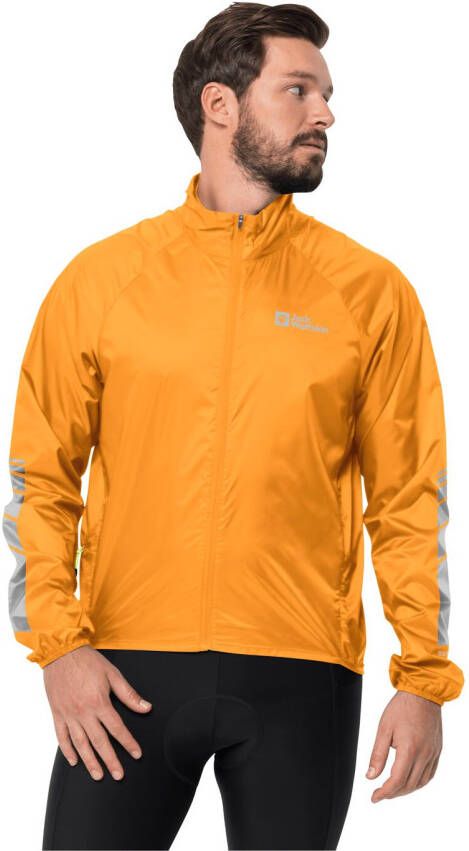 Jack Wolfskin Morobbia Wind Jacket Men Windjack Heren S bruin orange pop