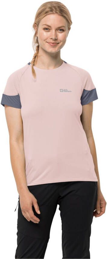 Jack Wolfskin Narrows T-Shirt Women Functioneel shirt Dames XS rose smoke rose smoke