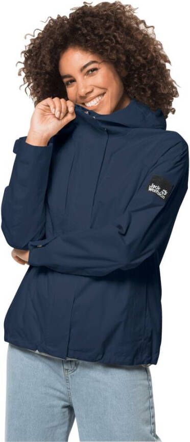 Jack Wolfskin Nature Jacket Women Regenjack Dames XXL dark indigo dark indigo