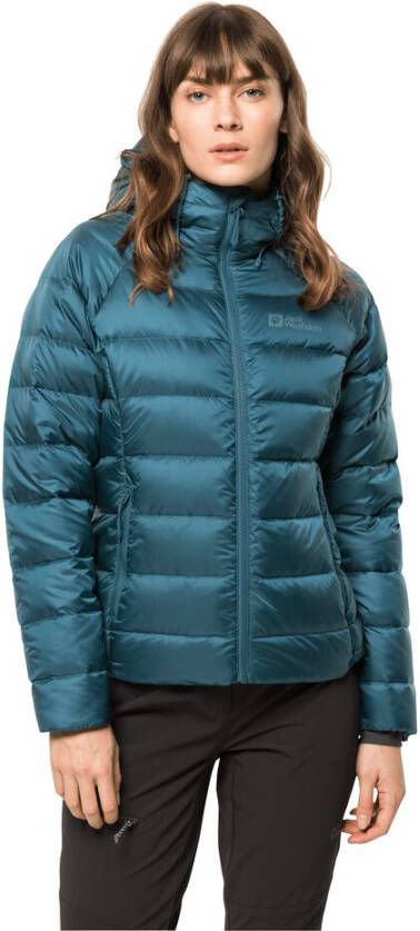 Jack Wolfskin Nebelhorn Down Hoody Women Donsjack Dames XL blue coral blue coral