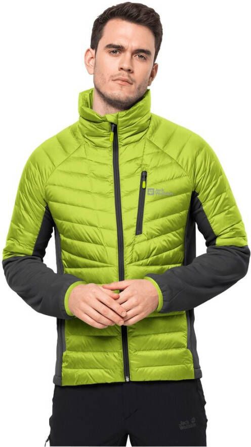 Jack Wolfskin Nebelhorn Down Hybrid Men Donsjack Heren XL lime