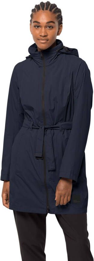 Jack Wolfskin Norden Port Coat Women Regenjas Dames XXL blue night blue