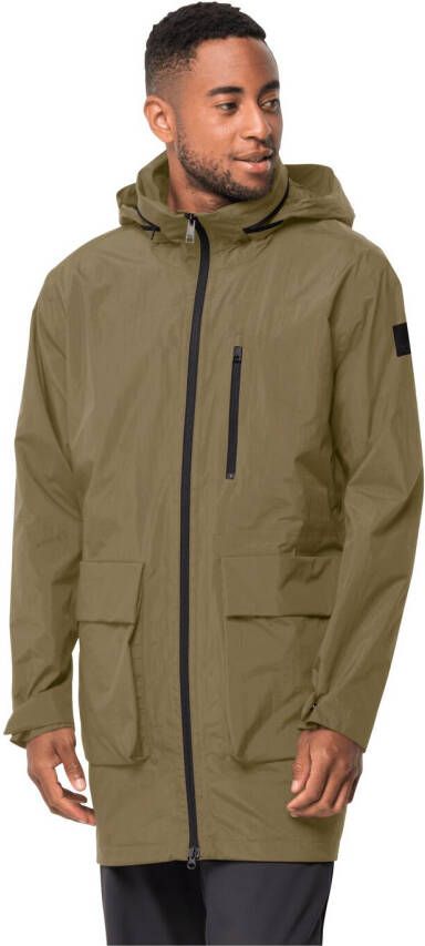 Jack Wolfskin Norden Port Parka Men Waterdichte winterjas Heren M grey olive grey olive