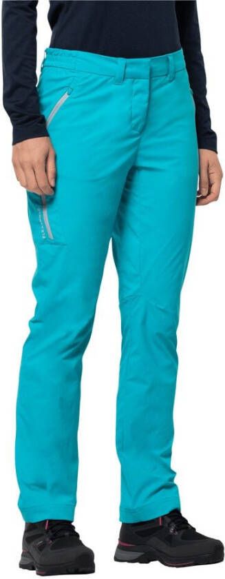 Jack Wolfskin Overland Pants Women Softshell-wandelbroek Dames 23 blauw dark aqua