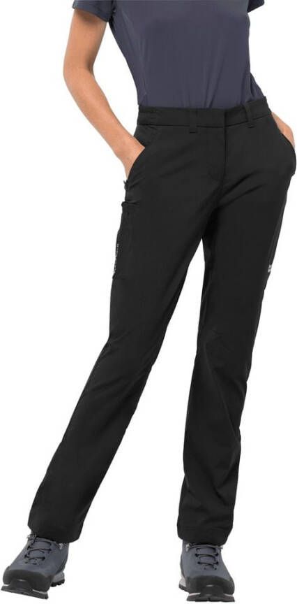 Jack Wolfskin Overland Pants Women Softshell-wandelbroek Dames 76 grijs black
