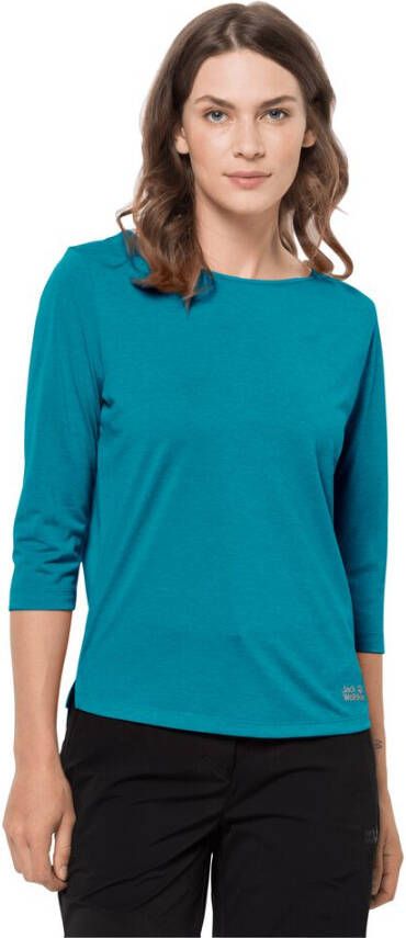 Jack Wolfskin Packs & GO 3 4 T-Shirt Women Functioneel shirt met halve mouwen Dames XS freshwater blue freshwater blue