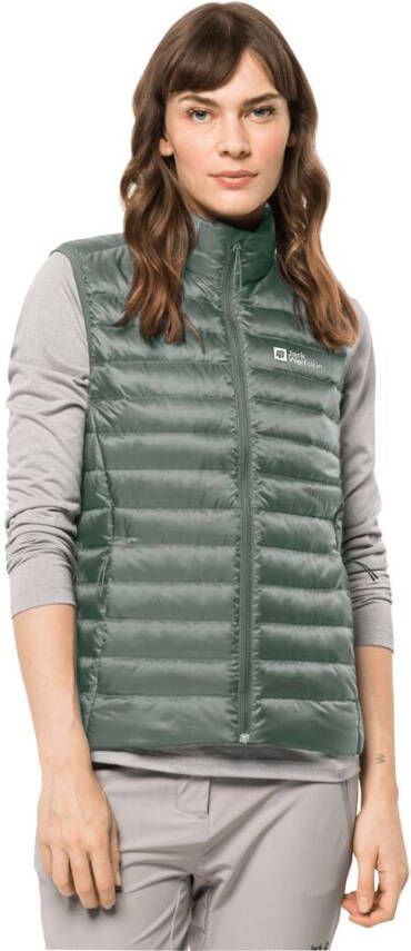 Jack Wolfskin Packs & GO Down Vest Women Donzen bodywarmer Dames XL hedge green hedge green