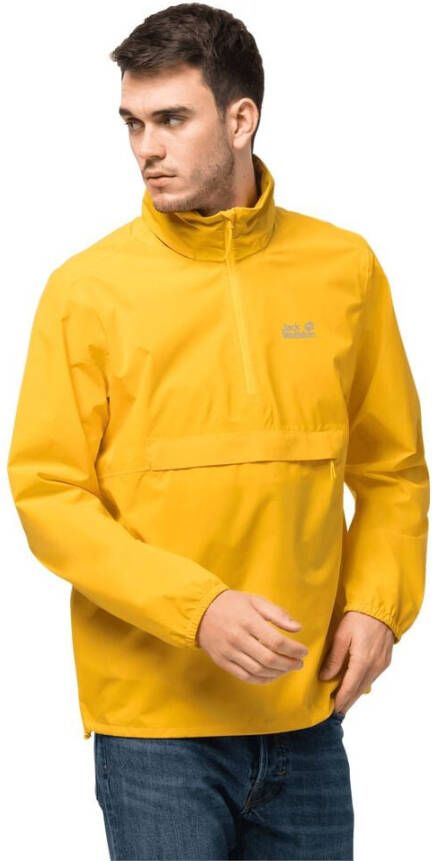 Jack Wolfskin Packs & GO Overhead Men Regenjack Heren 3XL bruin burly yellow XT