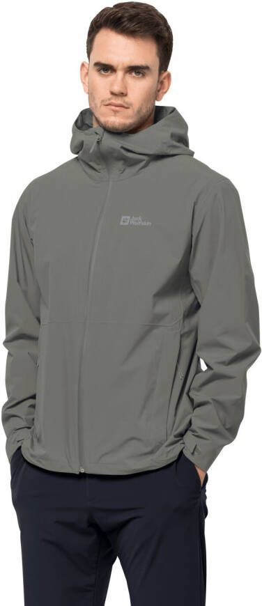 Jack Wolfskin Packs & GO Shell Men Regenjack Heren M gecko green gecko green