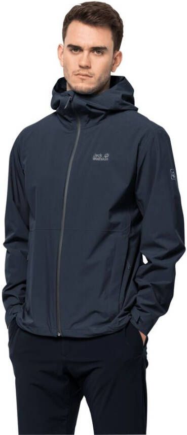 Jack Wolfskin Packs & GO Shell Men Regenjack Heren XXL blue night blue