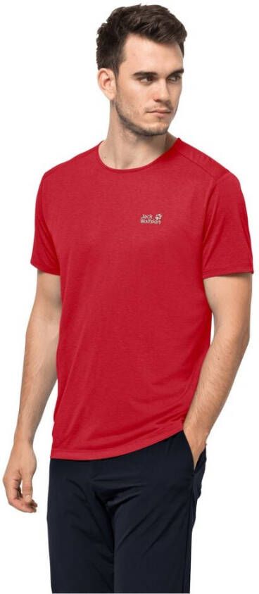 Jack Wolfskin Packs & GO T-Shirt Men Functioneel shirt Heren L rood adrenaline red