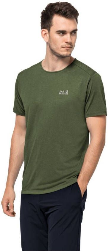 Jack Wolfskin Packs & GO T-Shirt Men Functioneel shirt Heren M groen greenwood
