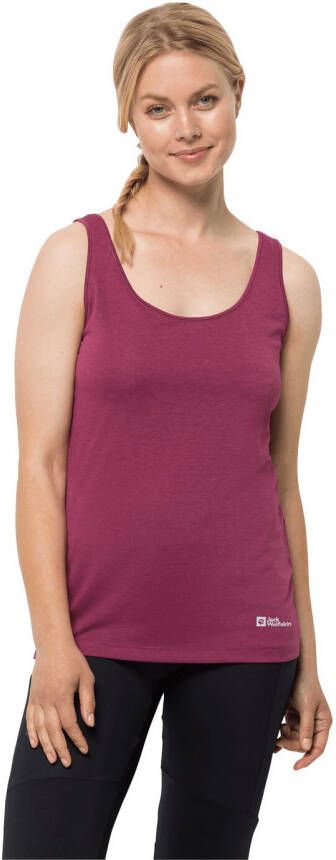 Jack Wolfskin Packs & GO Tank Women Sport Top Dames L sangria red sangria red