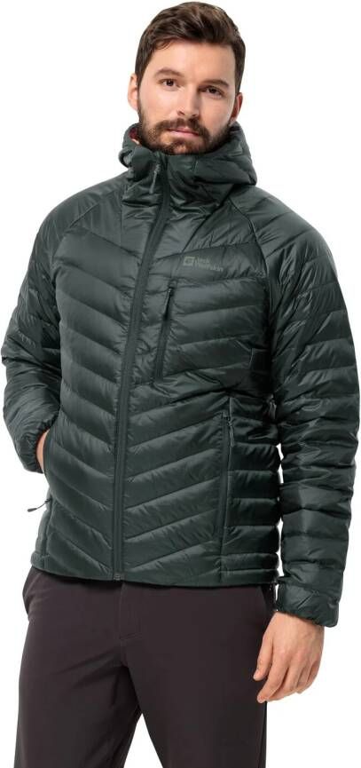 Jack Wolfskin Passamani Down Hoody Men Donsjack Heren L black olive black olive