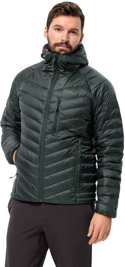 Jack Wolfskin Passamani Down Hoody Men Donsjack Heren XL black olive black olive