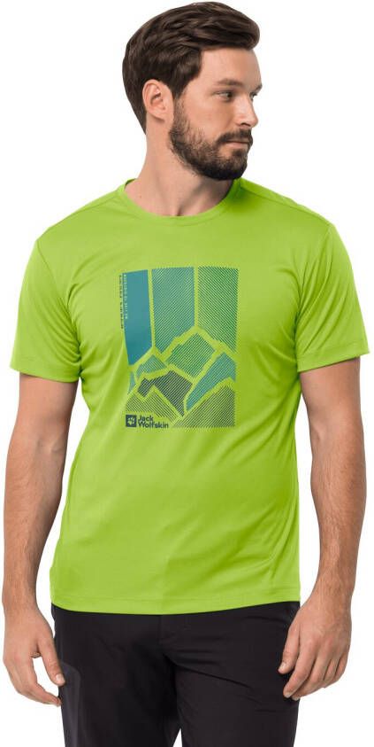 Jack Wolfskin Peak Graphic T-Shirt Men Functioneel shirt Heren L fresh green fresh green