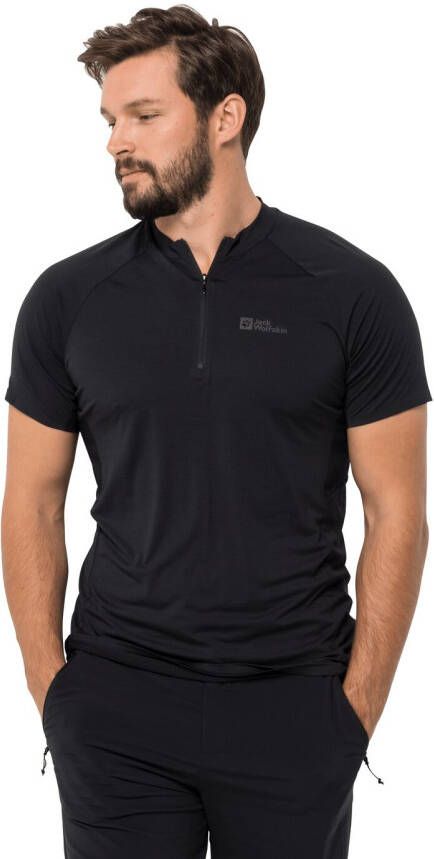 Jack Wolfskin Prelight Pro Zip T-Shirt Men Functioneel shirt Heren XL zwart black