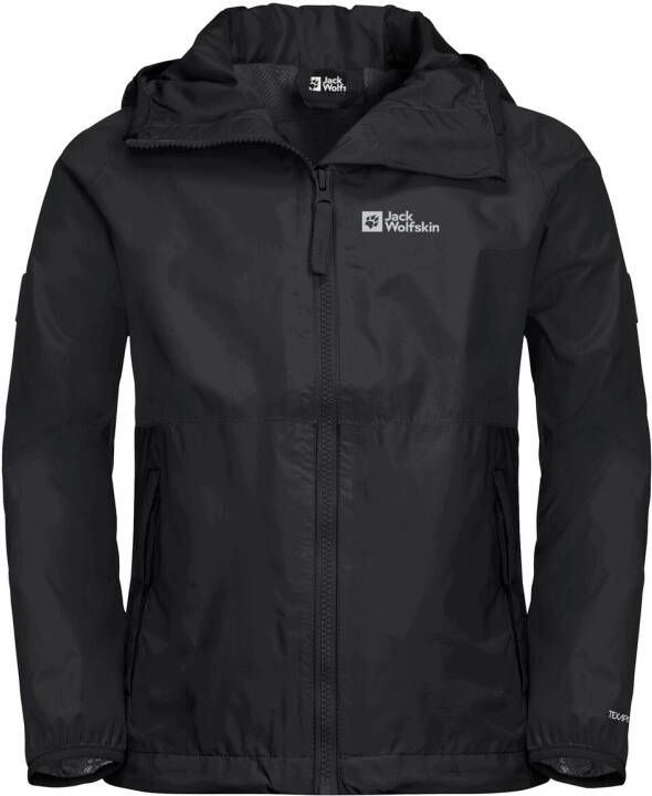 Jack Wolfskin Rainy Days Jacket Kids Regenjack Kinderen 104 zwart black