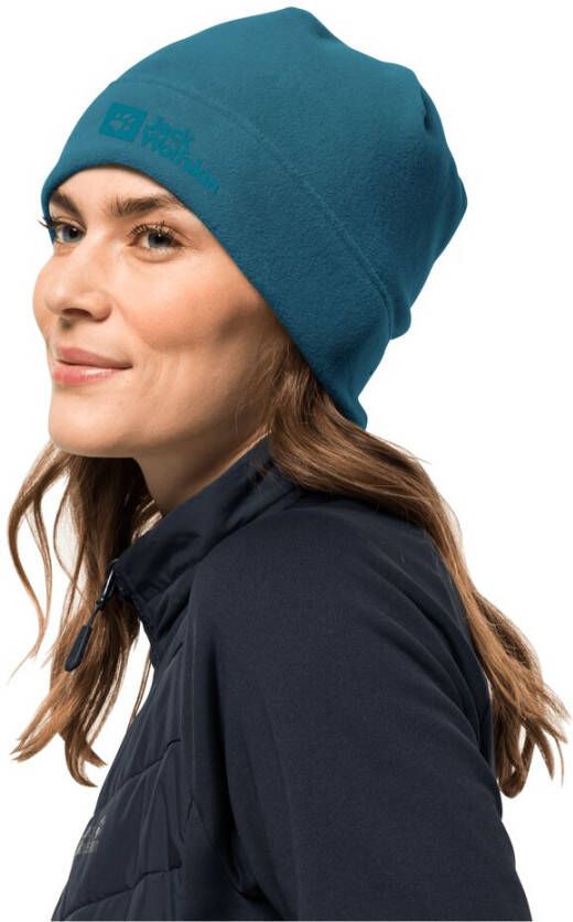 Jack Wolfskin Real Stuff Beanie muts one size blue coral blue coral