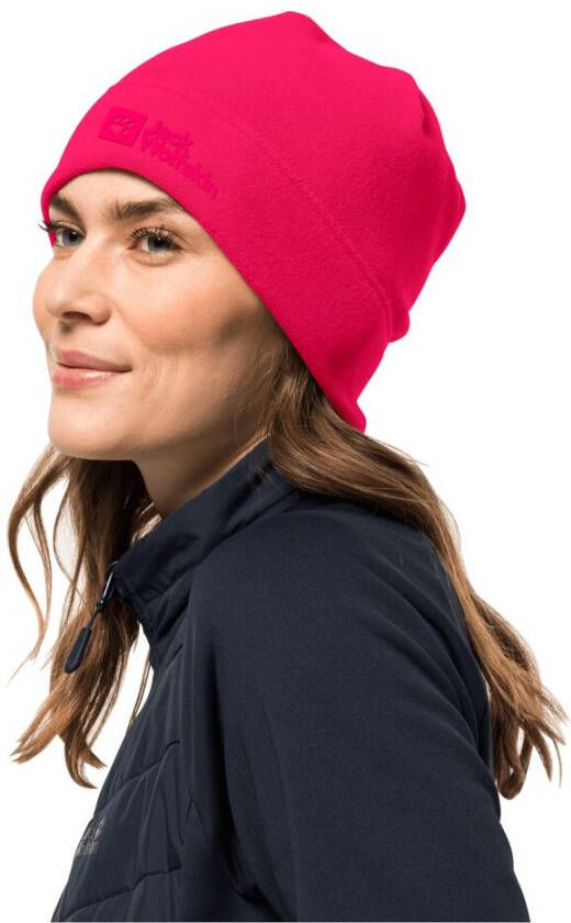 Jack Wolfskin Real Stuff Beanie muts one size pink dahlia pink dahlia