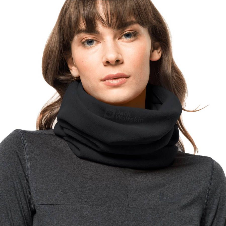 Jack Wolfskin Real Stuff Loop Colsjaal van fleece One Size black