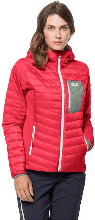 Jack Wolfskin Routeburn Jacket Women Isolerend jack Dames XS rood tulip red