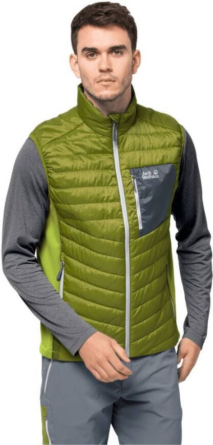 Jack Wolfskin Routeburn Vest Men Outdoor-bodywarmer Heren XL groen golden cypress
