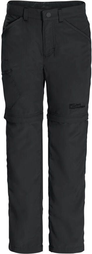 Jack Wolfskin Safari Zip Off Pants Kids Zip-Off-broek Kinderen 104 zwart black