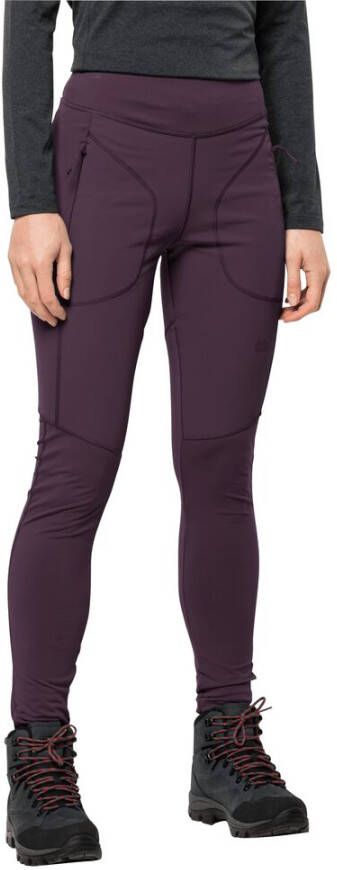 Jack Wolfskin Salmaser Tights Women Wandelbroek Dames XXL violet grapevine