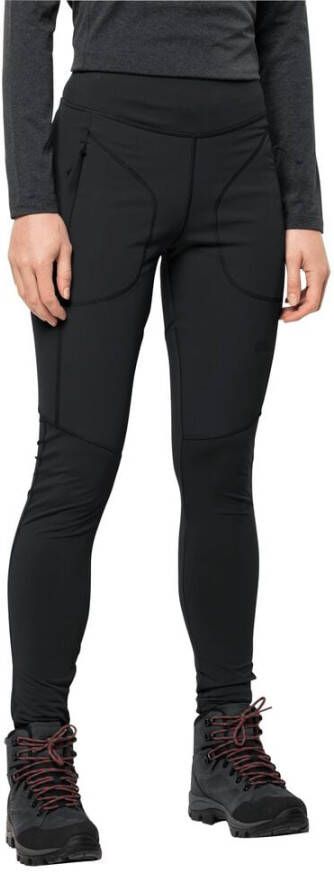 Jack Wolfskin Salmaser Tights Women Wandelbroek Dames XXL zwart black