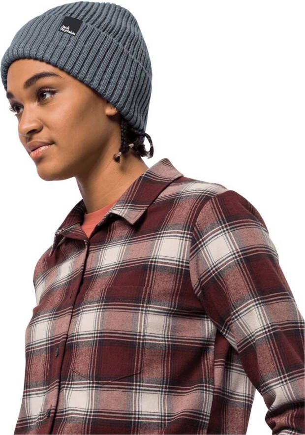 Jack Wolfskin Schwansee Beanie Women Wintermuts Dames one size slate blue slate blue