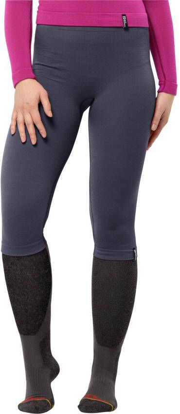 Jack Wolfskin Seamless Wool Pants Women Functioneel ondergoed met merinoswol Dames XL graphite