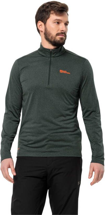Jack Wolfskin SKY Thermal HZ Men Functioneel shirt met lange mouwen Heren L black olive black olive