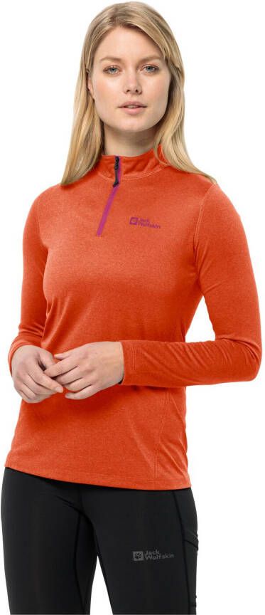 Jack Wolfskin SKY Thermal HZ Women Functioneel shirt met lange mouwen Dames XL vibrant orange vibrant orange