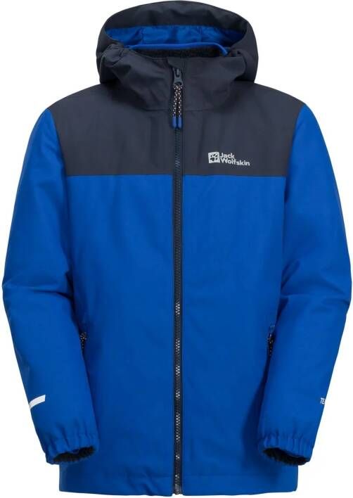 Jack Wolfskin Snowcurl 3in1 Jacket Kids 3in1 jack Kinderen 128 blauw nordic sky