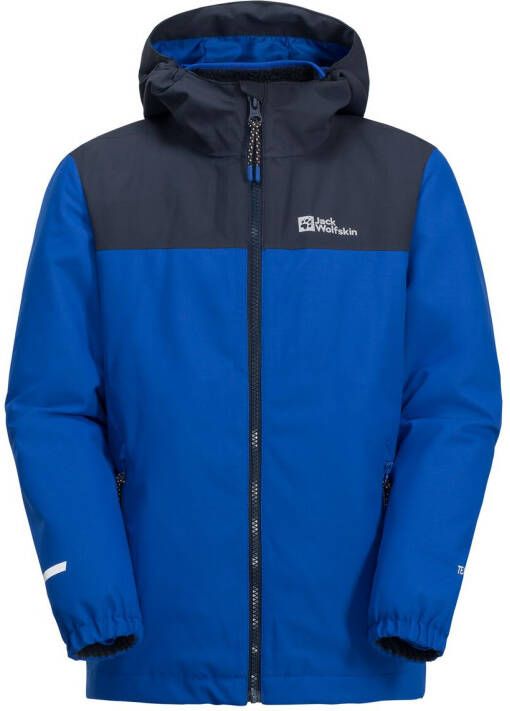 Jack Wolfskin Snowcurl 3in1 Jacket Kids 3in1 jack Kinderen 152 blauw nordic sky