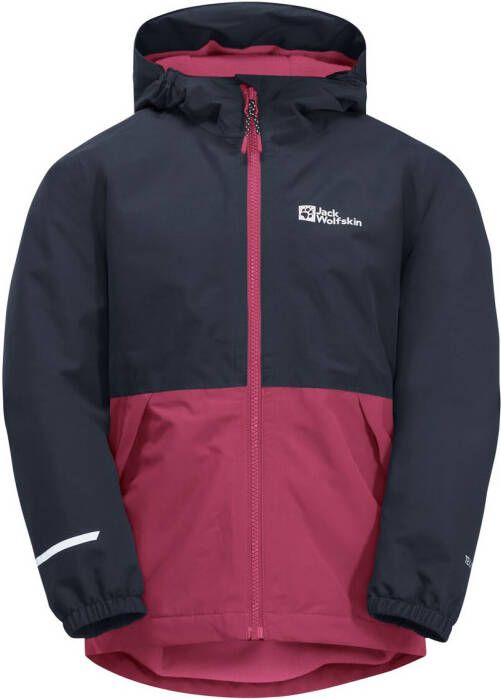 Jack Wolfskin Snowy Days Jacket Kids Regenjack Kinderen 116 dark fuchsia dark fuchsia